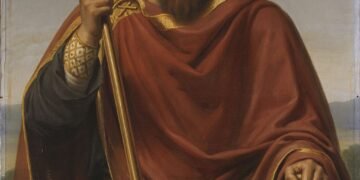 Lukisan Raja Clovis I dari Koleksi Lukisan Raja-Raja Prancis di Versailles.